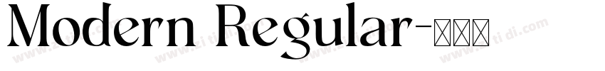 Modern Regular字体转换